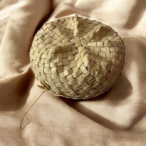 Small Tan Handmade Woven Box